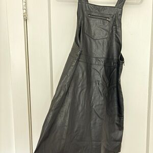 Reitmans Black Faux Leather Dress